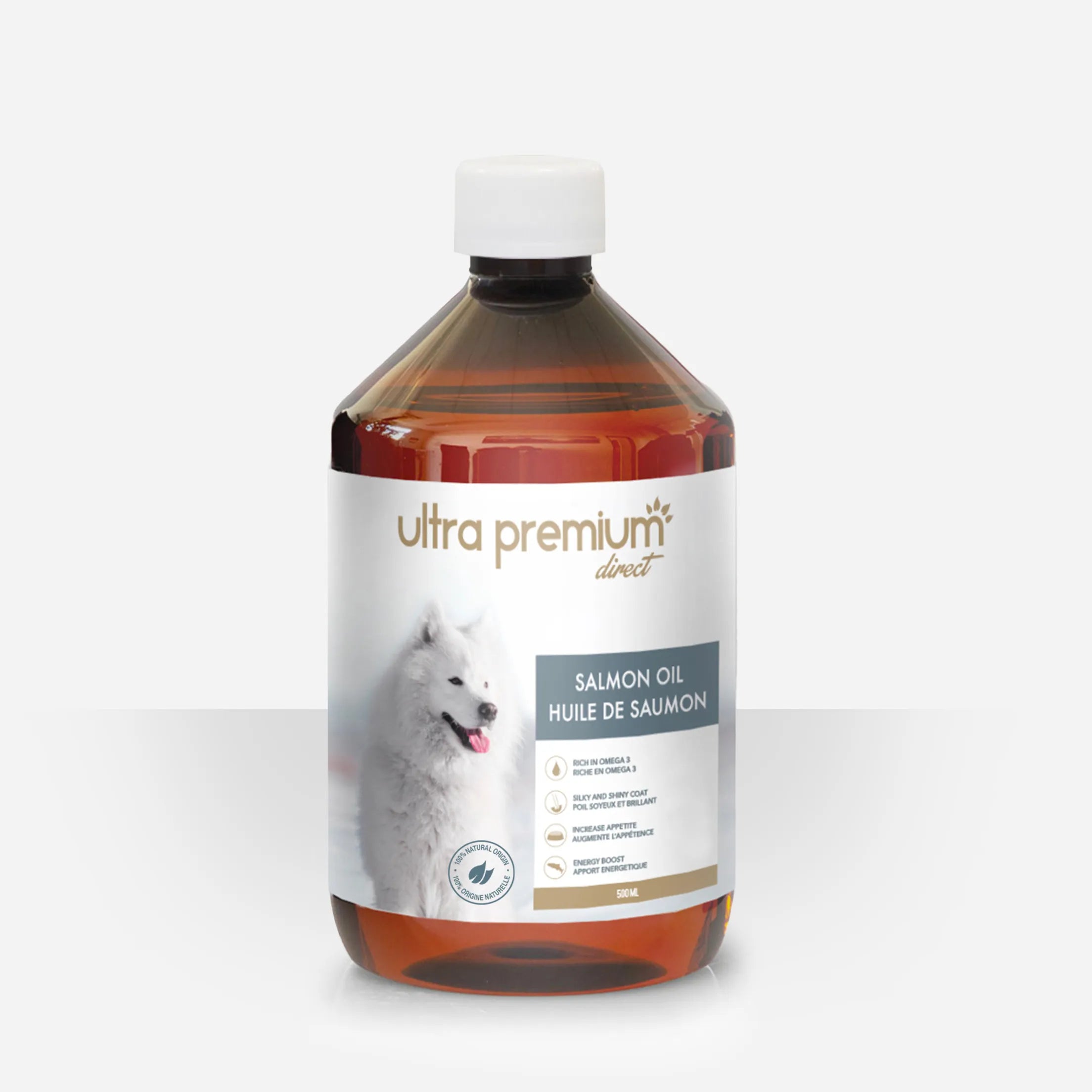Ultra Premium Direct Huile de Saumon Supplément pour Chien et Chat